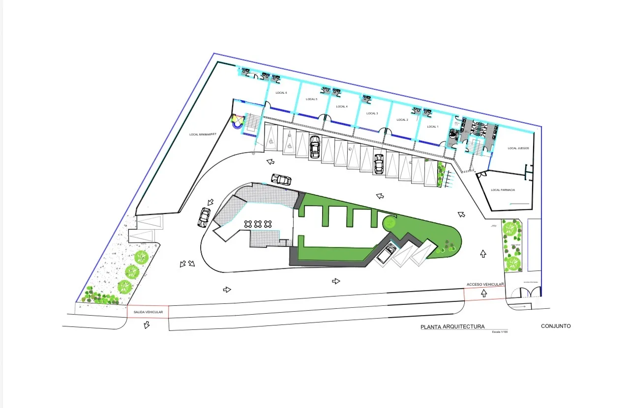 Planta de conjunto de Burano Mall Coltauco